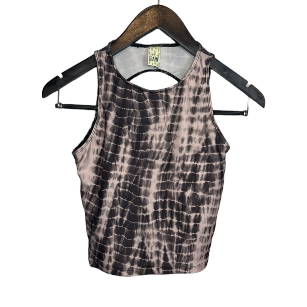 Kortni Jeane Swim Top Vintage Tie Dye Racerback Top-NWOT, Size Small